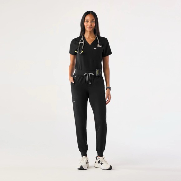 FIGS Zamora Jogger Scrub Pants Women XS Black Technical Collection W18SW2005 - Picture 1 of 16